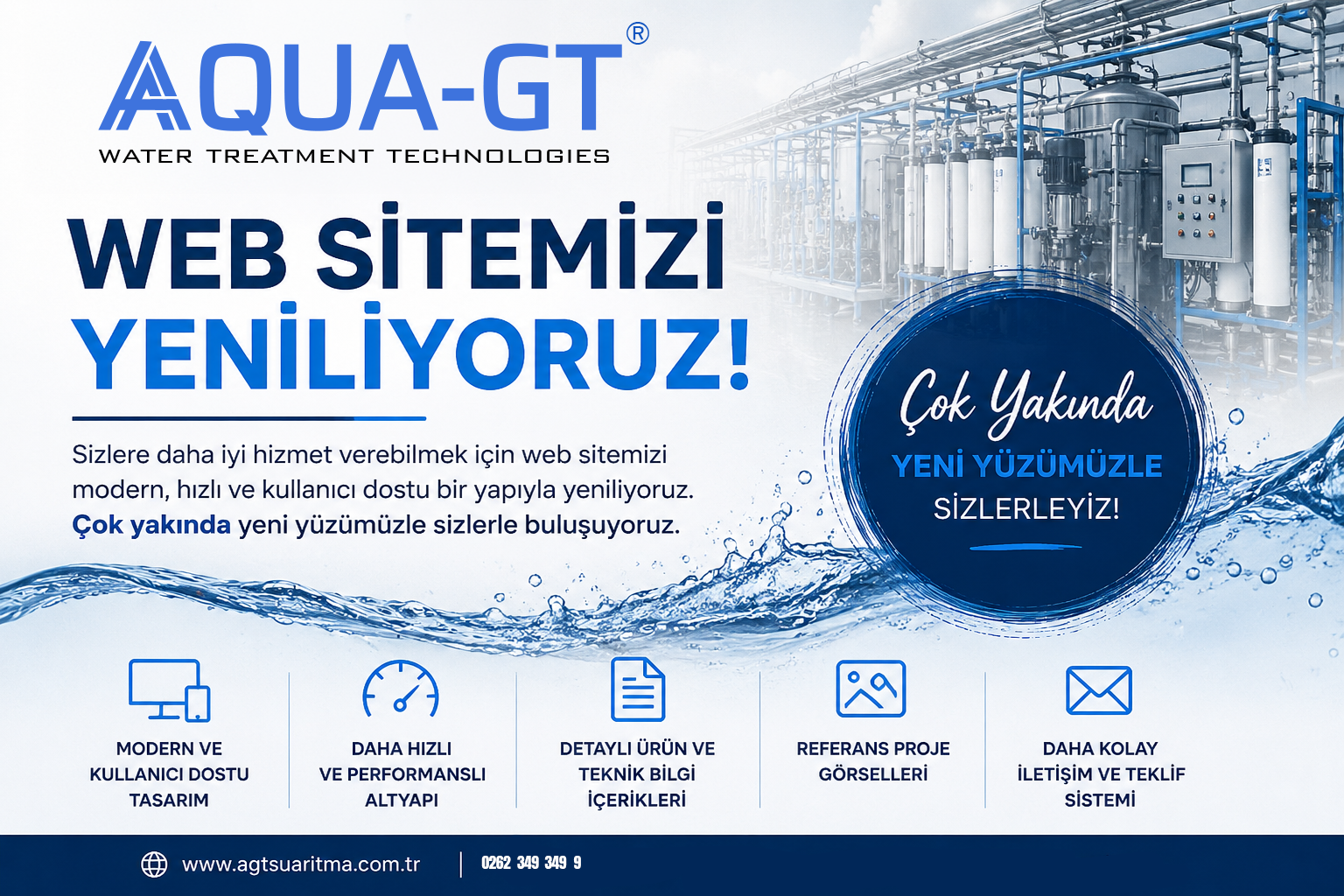AGT Su Arıtma Teknolojileri Web Sitemiz Yenileniyor